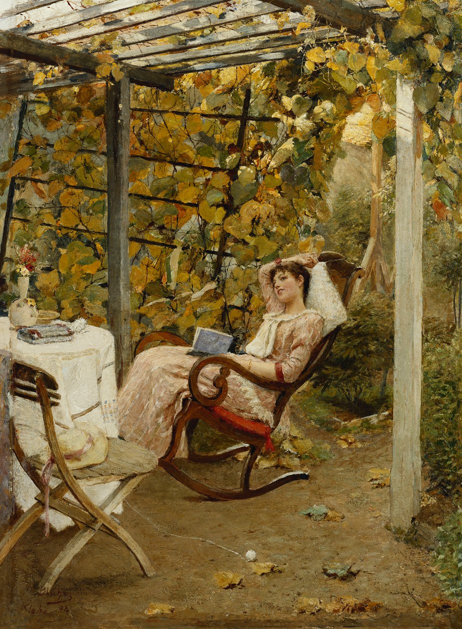 I pergolan, 1894 av Oscar Bluhm