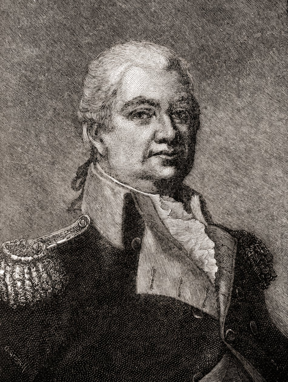 Henry Knox, från The History of Our Country, publicerad 1905 (trägravyr) av Oscar Edward Grosch