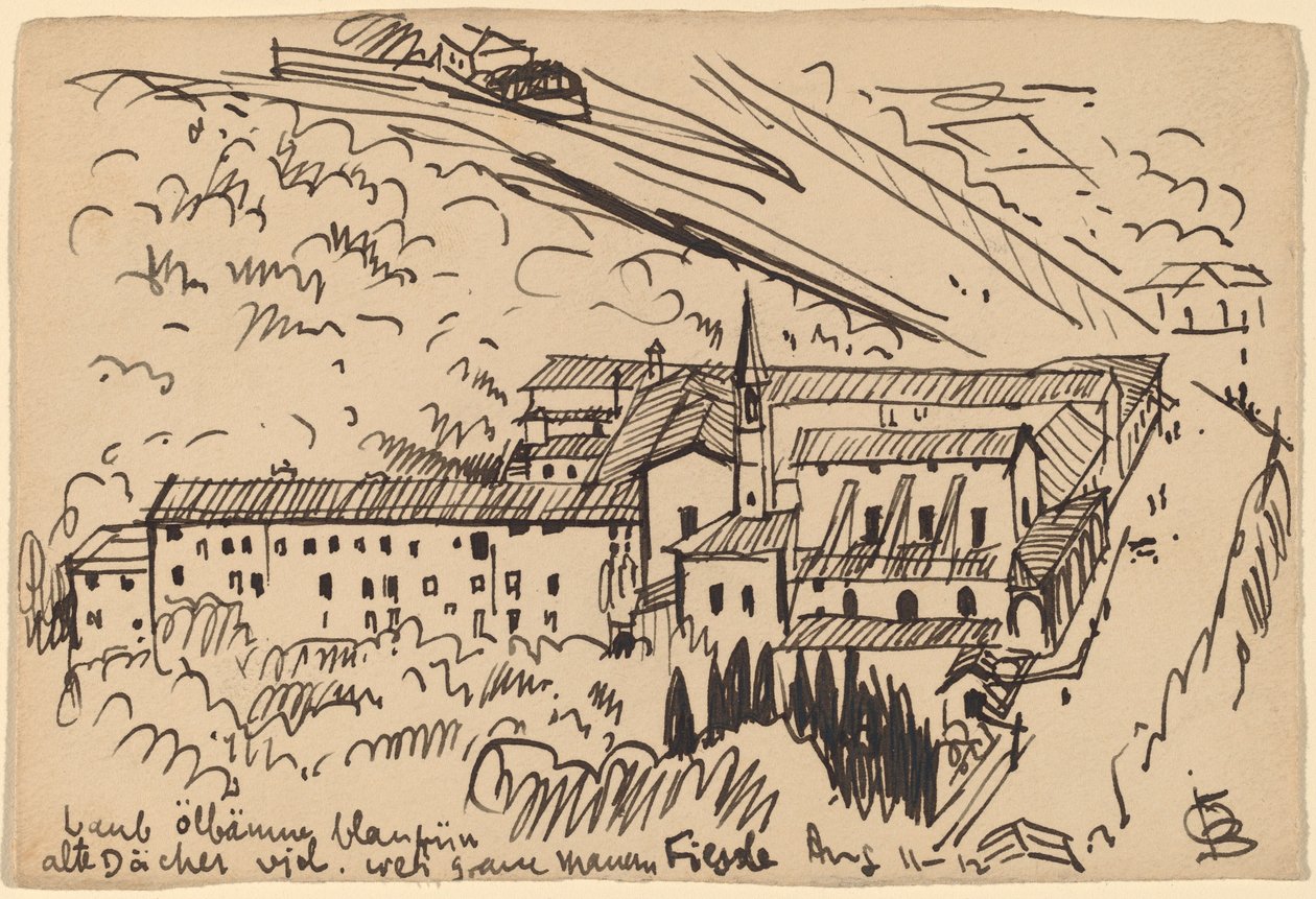 Fiesole, klostret i S. Domenico av Oscar F. Bluemner