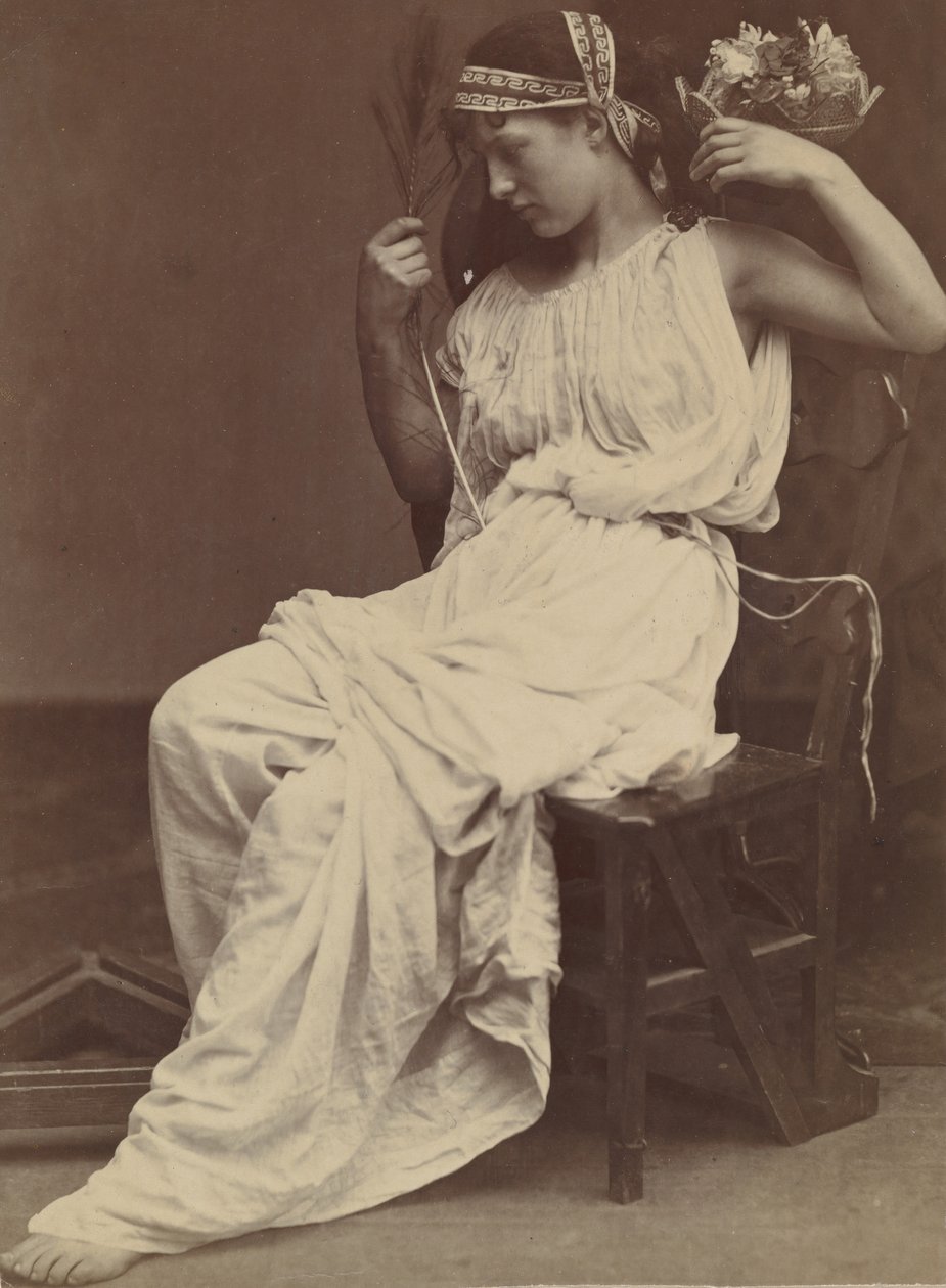 Flora som överväger fåfänga, 1860. av Oscar Gustav Rejlander