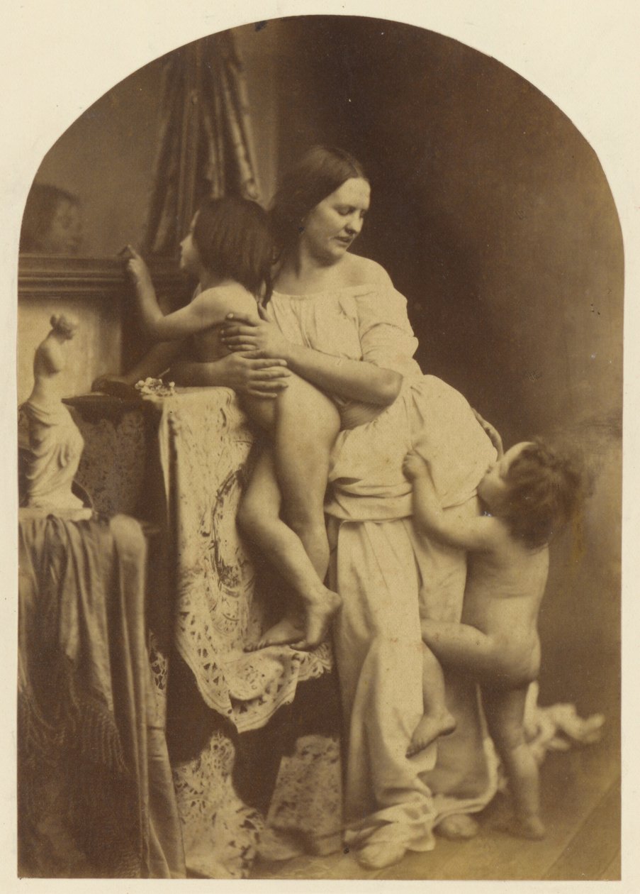 Madonna med barn och Johannes Döparen av Oscar Gustave Rejlander