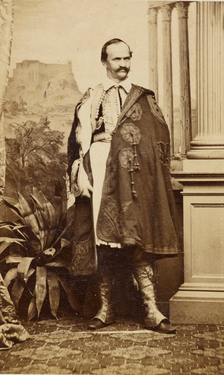 Porträtt av Otto I, kung av Grekland, ca 1863. av Oscar Kramer