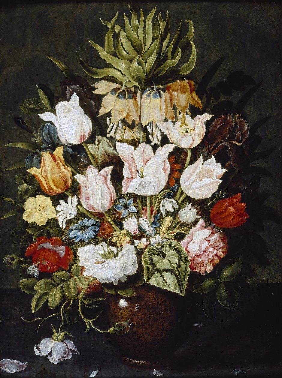 En vas med blommor, ca 1616 av Osias the Elder Beert