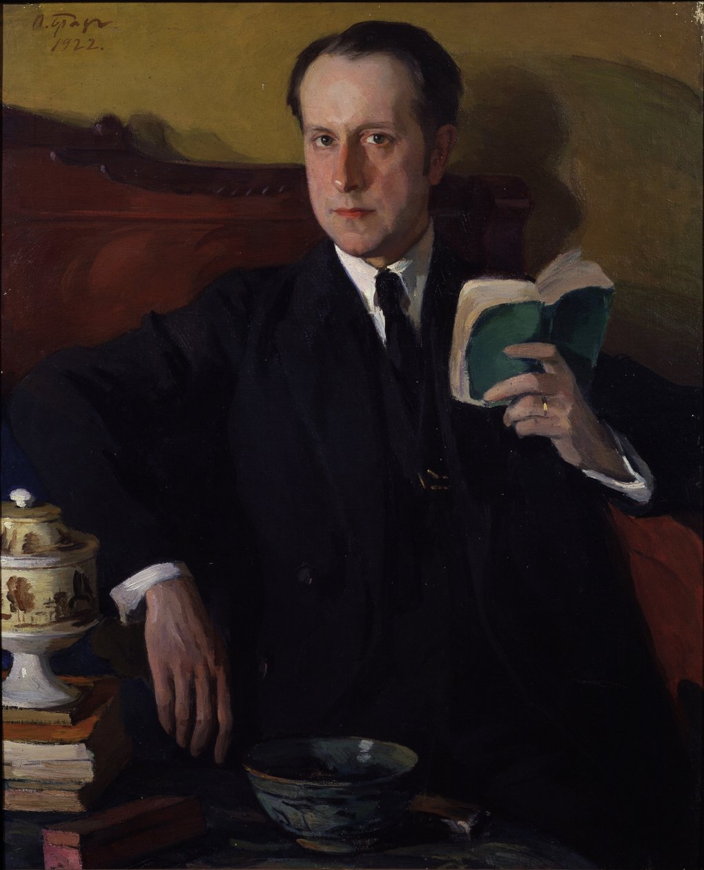 Porträtt av Mstislav Dobuzhinsky, 1922 av Osip Emmanuilovich Braz