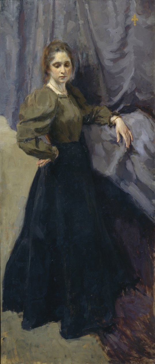 Porträtt av målaren Elizaveta Martynova 1868-1905, 1896 av Osip Emmanuilovich Braz