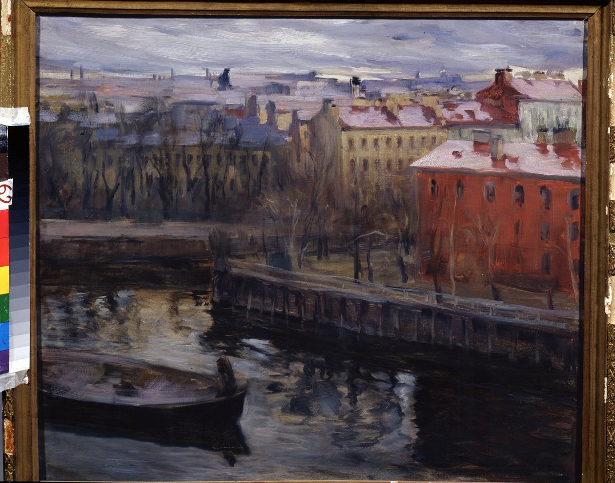 ""Utsikt över Leningrad"" Nuvarande Sankt Petersburg. Målning av Osip Emmanuilovich Braz (1872-1936) Regional Art Museum, Kaluga av Osip Emmanuilovich Braz