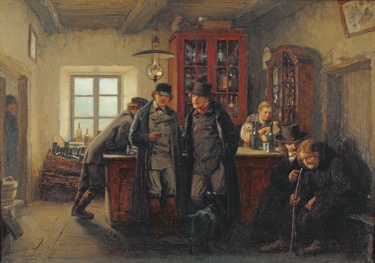Bönder i puben av Oskar Hoffmann