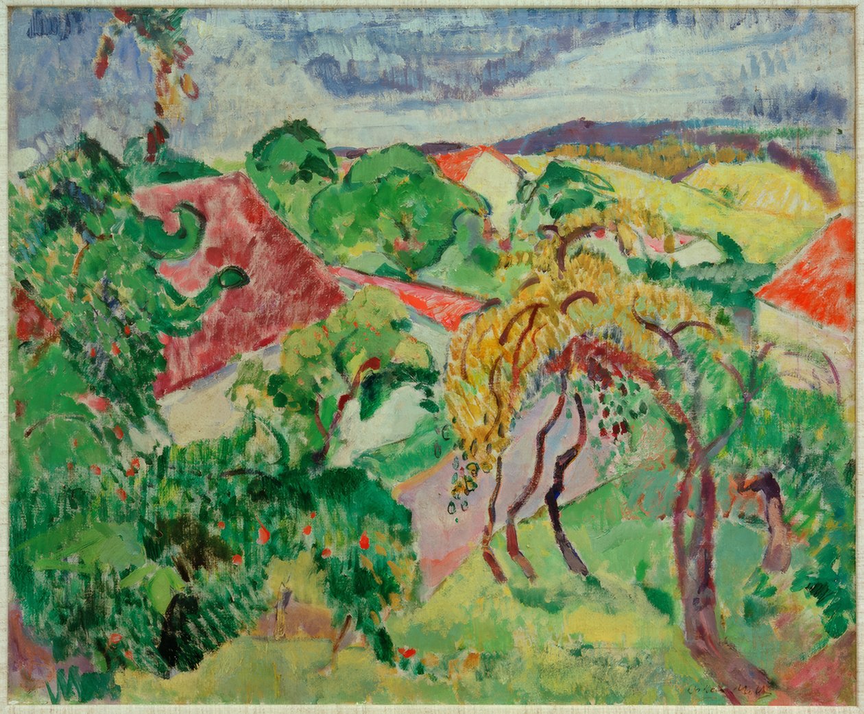 Övre bayerska landskapet av Oskar Moll