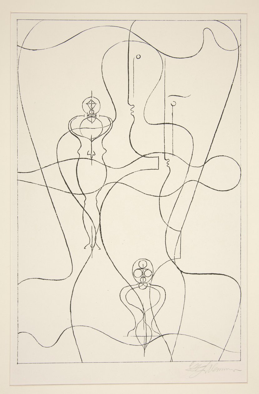 Abstraktion av Oskar Schlemmer