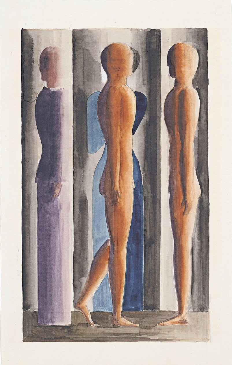 Bildning. Tredelning, 1926 av Oskar Schlemmer