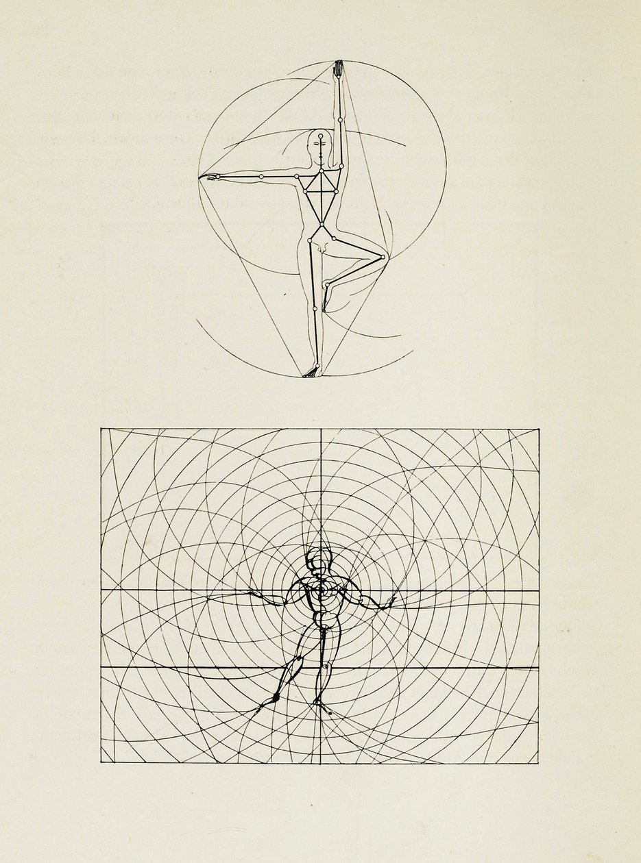 Från Scenen på Bauhaus Scenen på Bauhaus, 1925. av Oskar Schlemmer