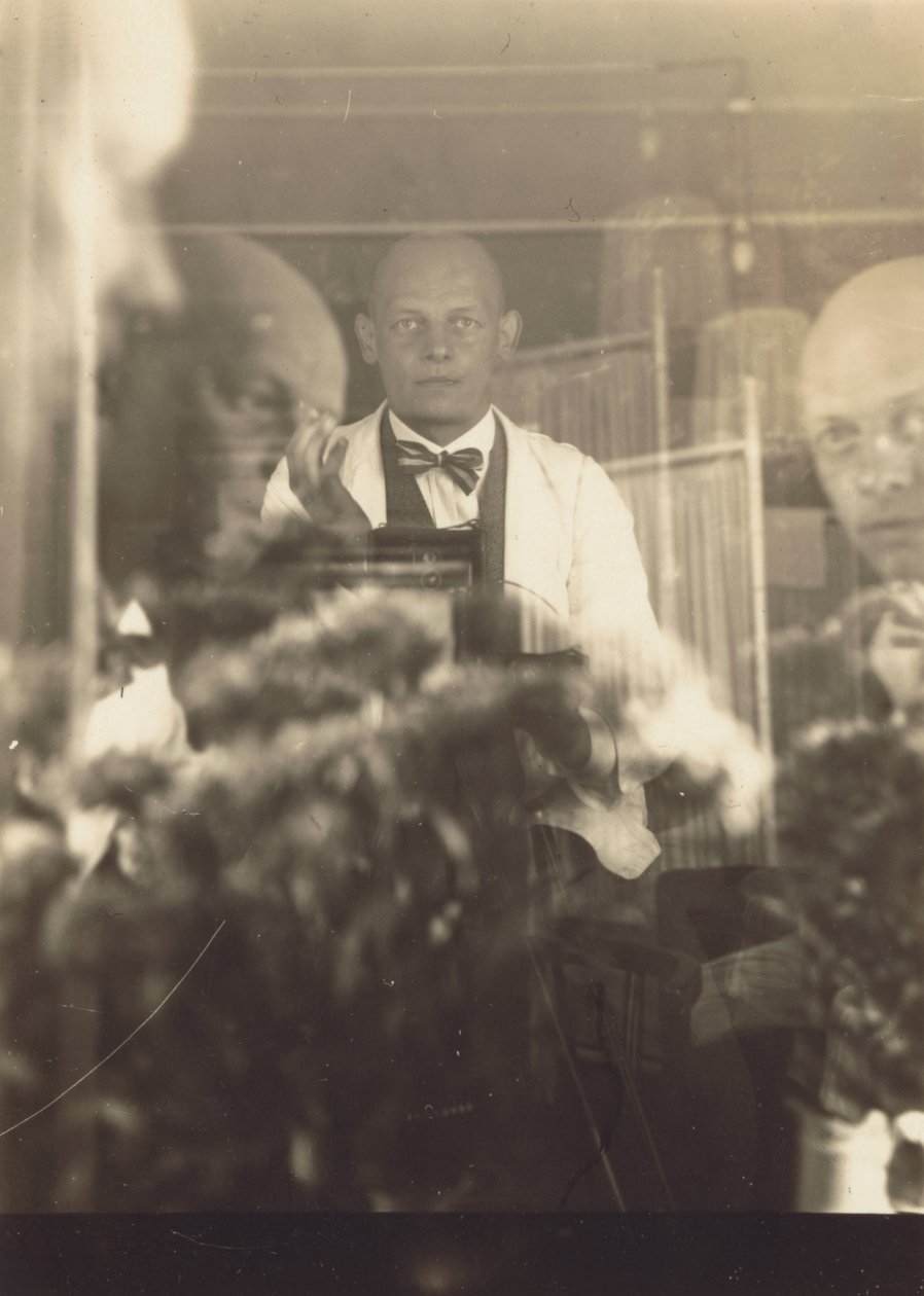 Oskar Schlemmer i ateljén på Prellerstrasse av Oskar Schlemmer