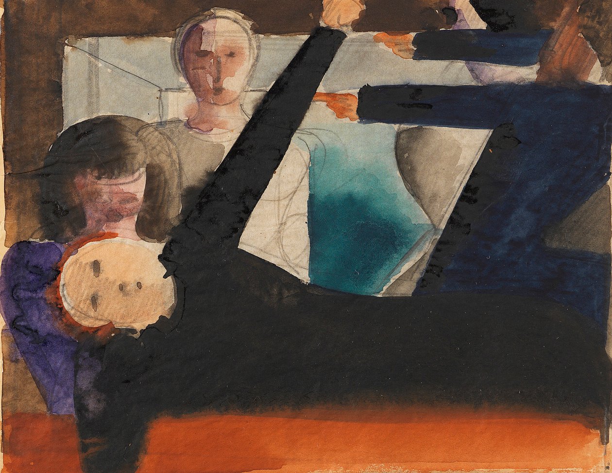 Dialogavgift, ca 1924-1925. av Oskar Schlemmer