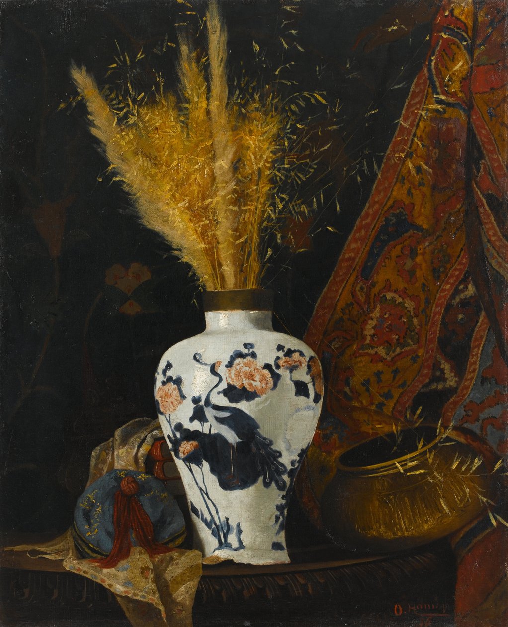 Blommor i en vit vas , Blommor i en vit vas av Osman Hamdi Bey