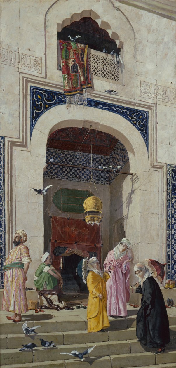 Dörren till den stora moskén i Bursa av Osman Hamdi Bey