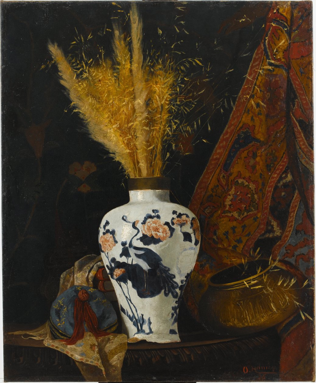 Blommor i en vit vas av Osman Hamdi Bey