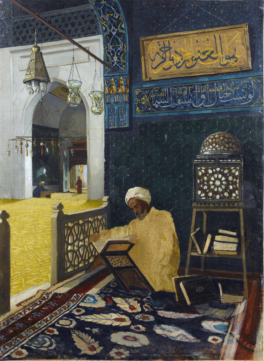 Koranen reciterar - Osman Hamdi Bey på Peinture av Osman Hamdi Bey