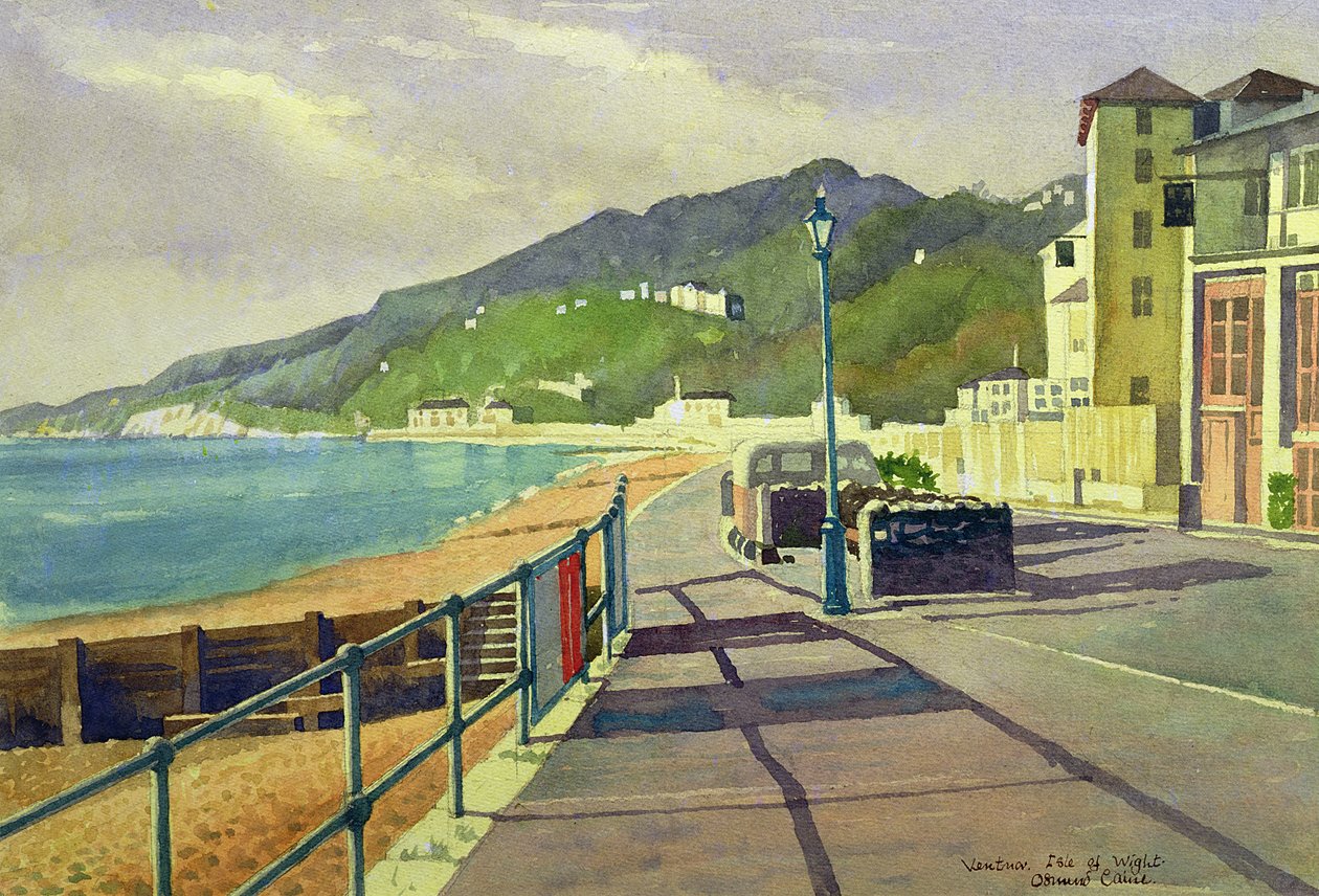 Ventnor, Isle of Wight (wc på papper) av Osmund Caine