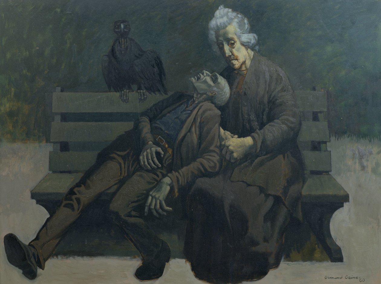 En bänk i Paris, 1960 av Osmund Caine