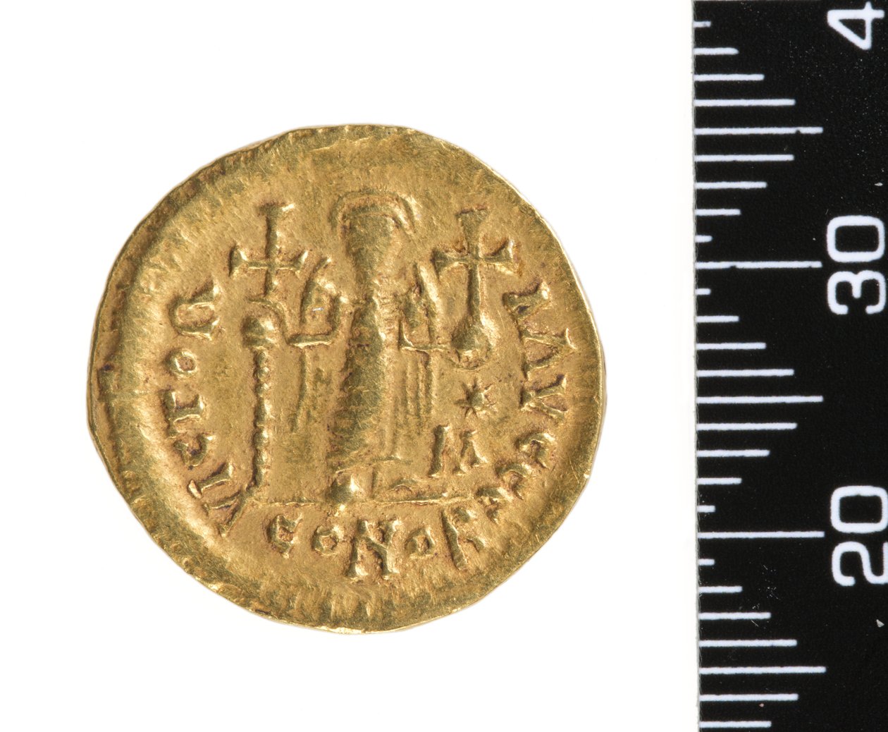Mynt (omvänd) c.534-548 (guld) av Ostrogothic Ostrogothic