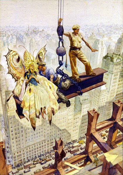 A High Level Romance (akvarell på papper) av Oswald Hamilton Cuningham