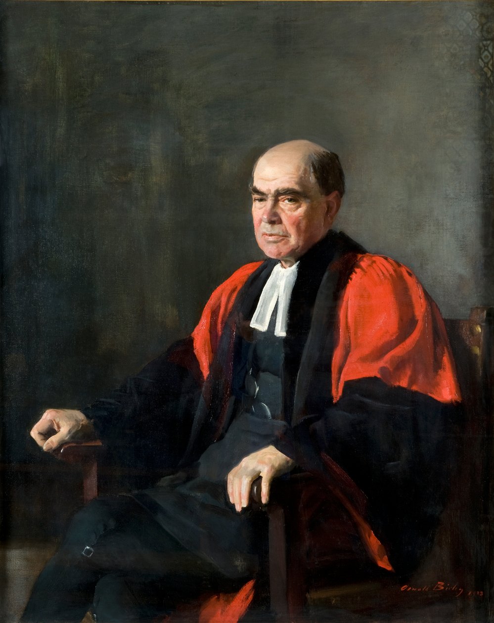Hastings Rashdall (olja på duk) av Oswald Hornby Joseph Birley