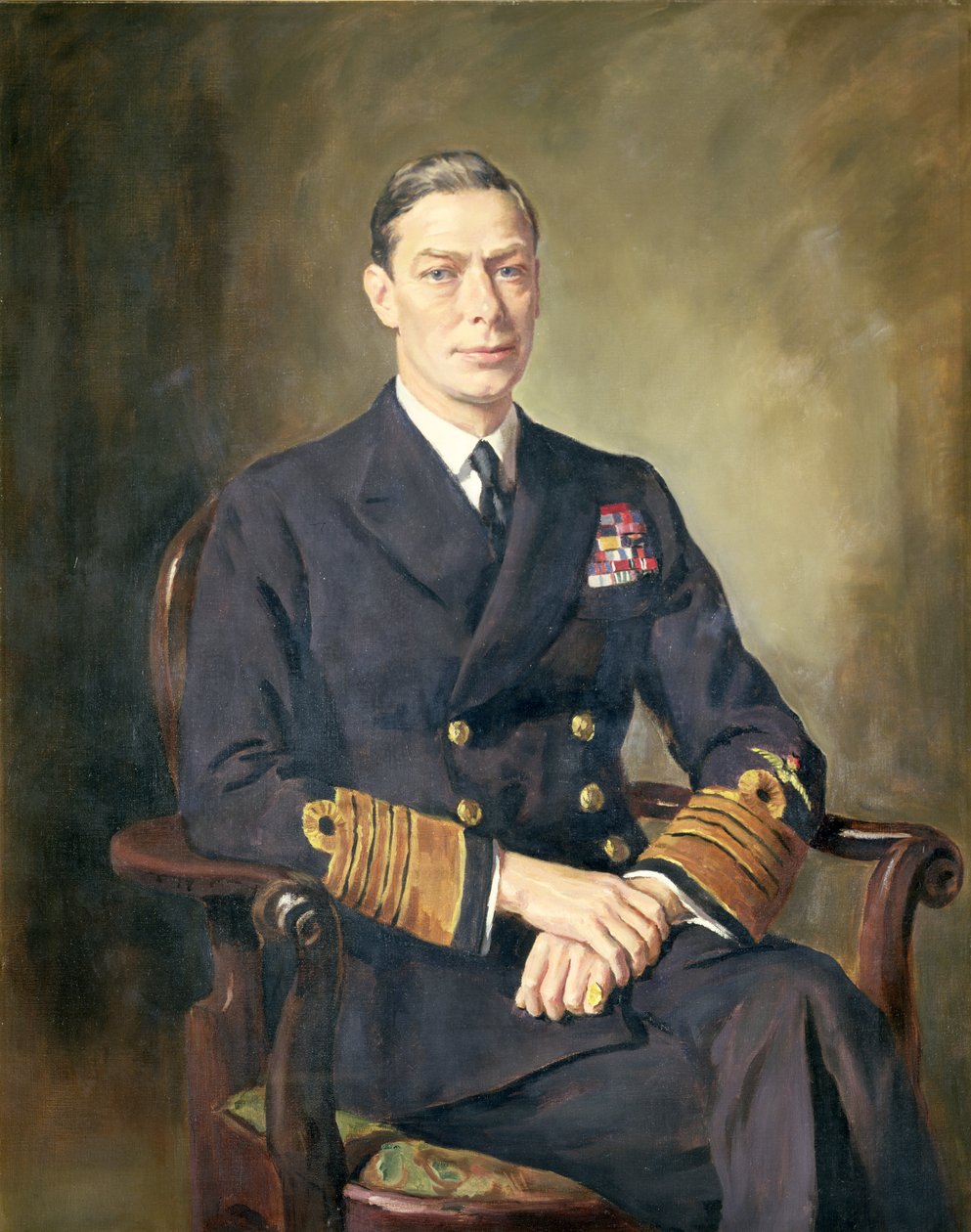 Kung Georg VI av Oswald Hornby Joseph Birley