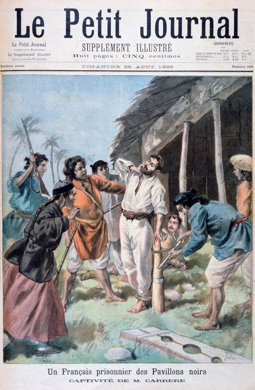 En fransk fångenskap, Tonkin, Vietnam, 1895 av Oswaldo Tofani