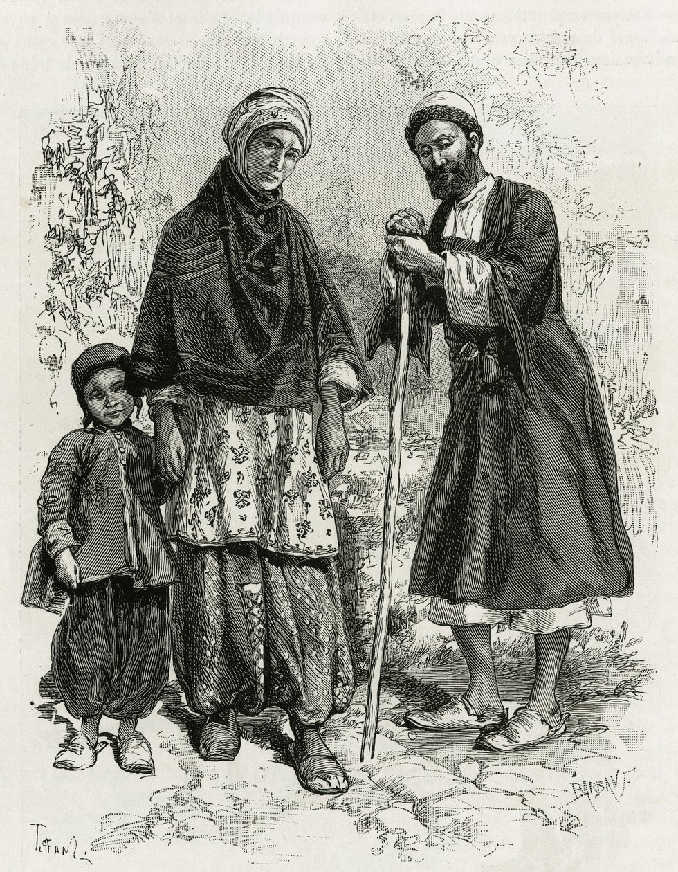 En Guebre-familj av Oswaldo Tofani