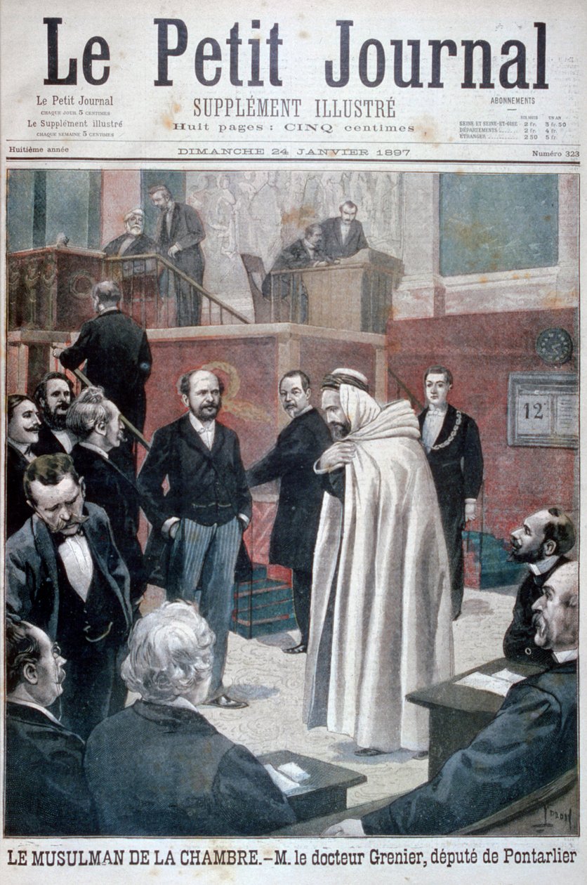 Dr Philippe Grenier, den förste muslimska ställföreträdaren i den franska nationalförsamlingen, 1897 av Oswaldo Tofani