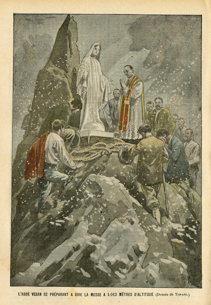 Illustration av Oswaldo Tofani (1849-1915) i Le Pelerin av Oswaldo Tofani