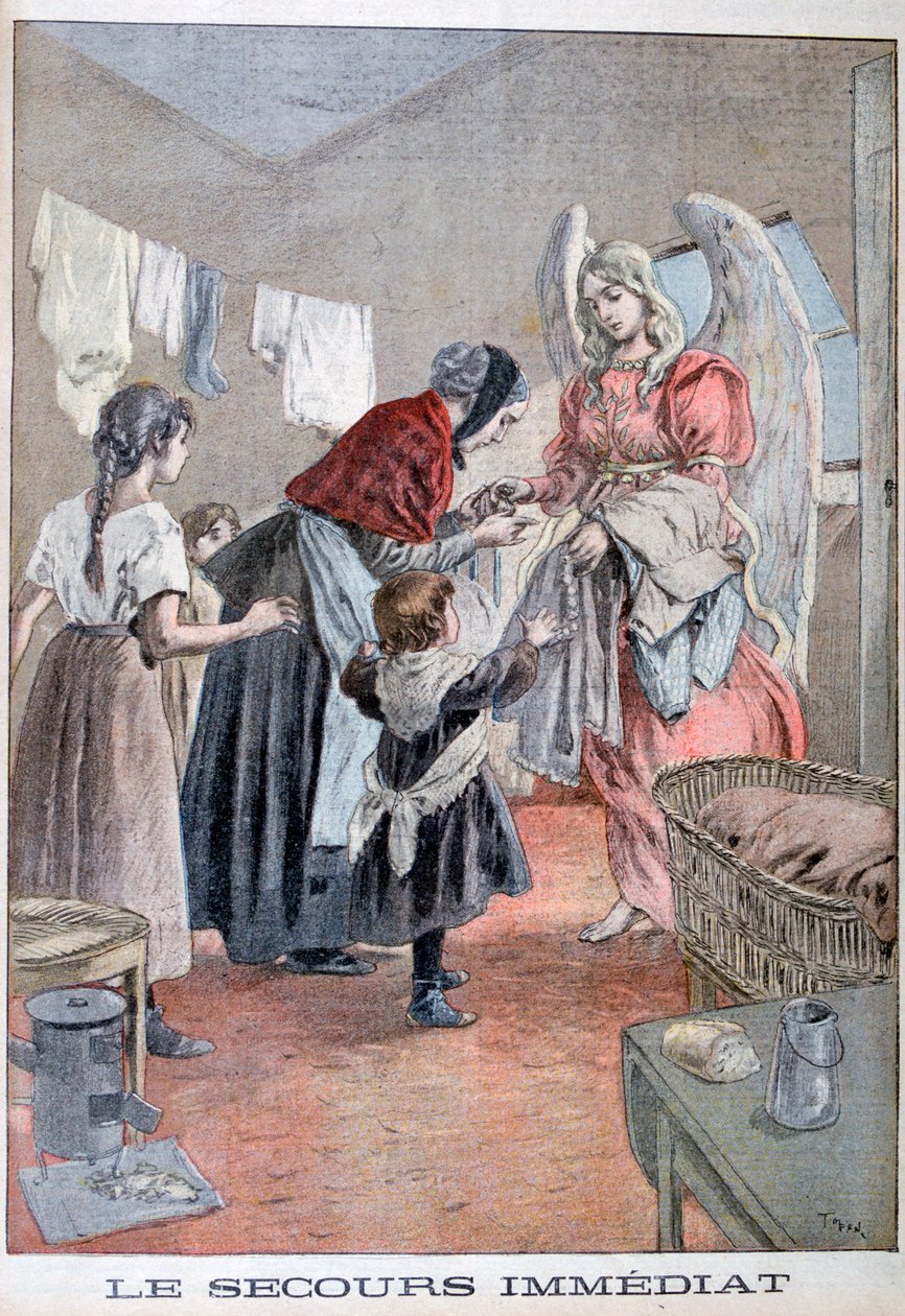 Omedelbar hjälp, 1899. av Oswaldo Tofani