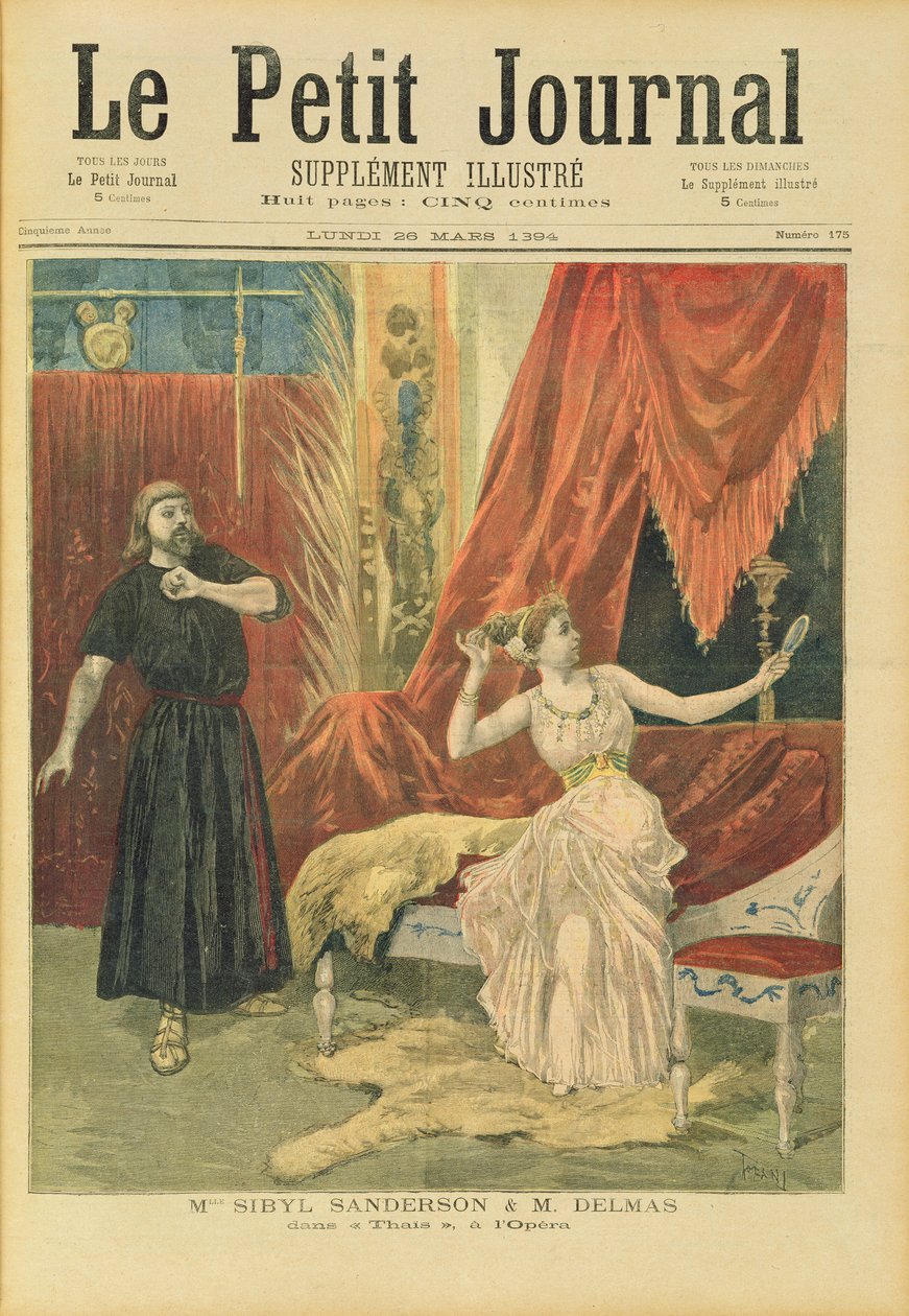 Mademoiselle Sibyl Sanderson (1865-1903) och Monsieur Jean Francois Delmas (1861-1933) i 