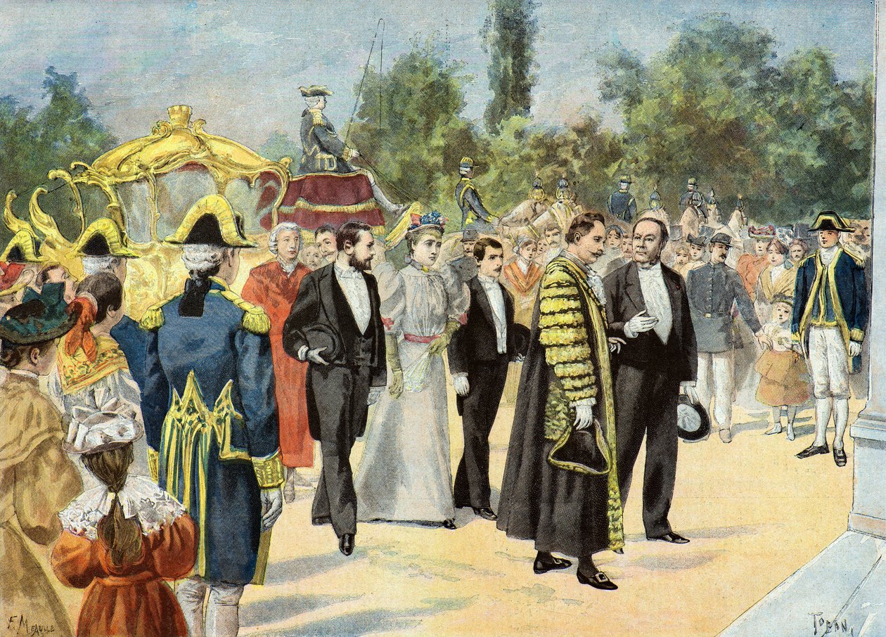 Sir Joseph Renals besöker Bordeaux av Oswaldo Tofani