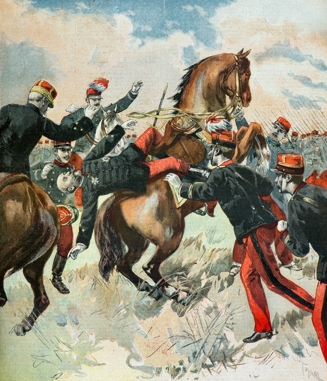 General Theophile Ferrons död av Oswaldo Tofani