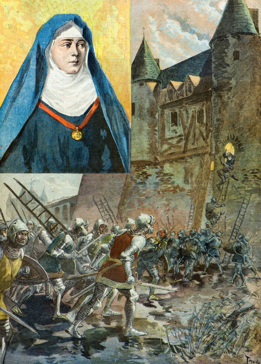 Den benediktinska nunnan Julienne Duguesclin av Oswaldo Tofani