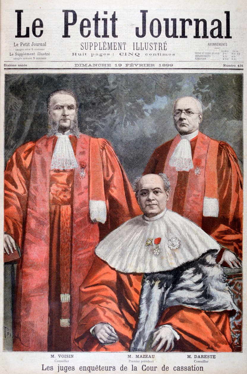 Domarna vid Högsta hovrätten, Frankrike, 1899. av Oswaldo Tofani