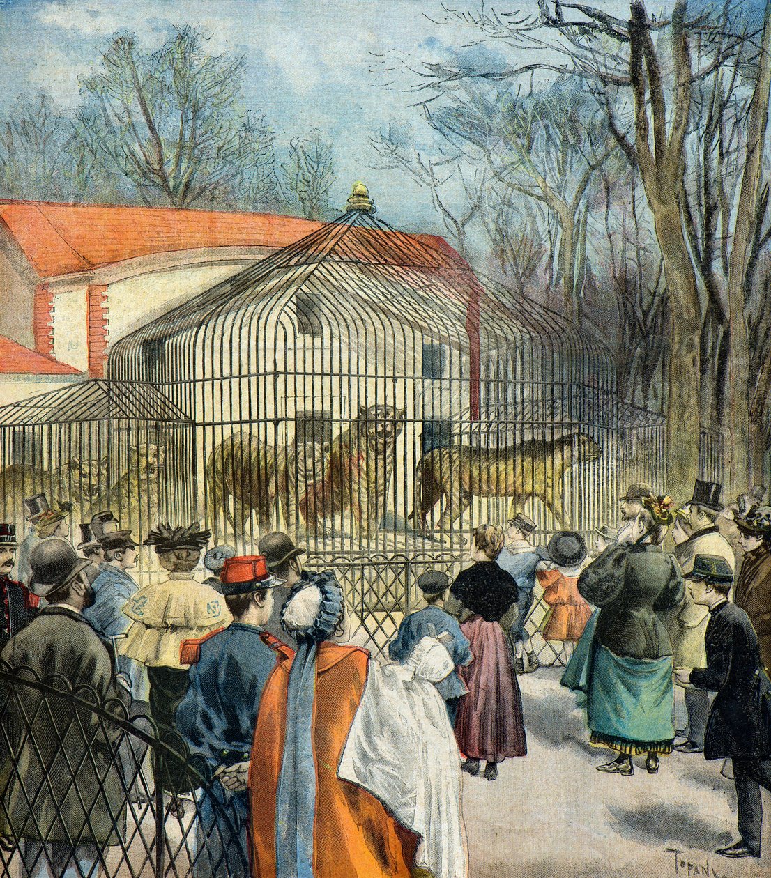 Den nya fauve-rotundan på Jardin des Plantes av Oswaldo Tofani