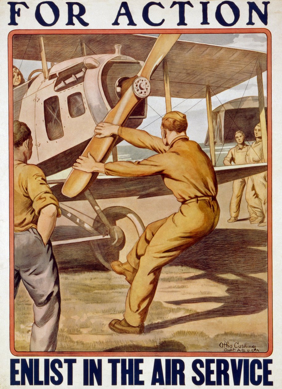 För handling, värva i flygtjänsten, 1917-20 av Otho Cushing