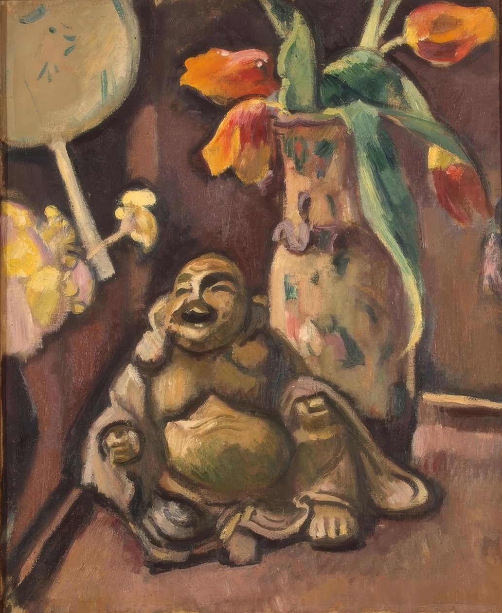 Stilleben med en statyett av Buddha av Othon Friesz