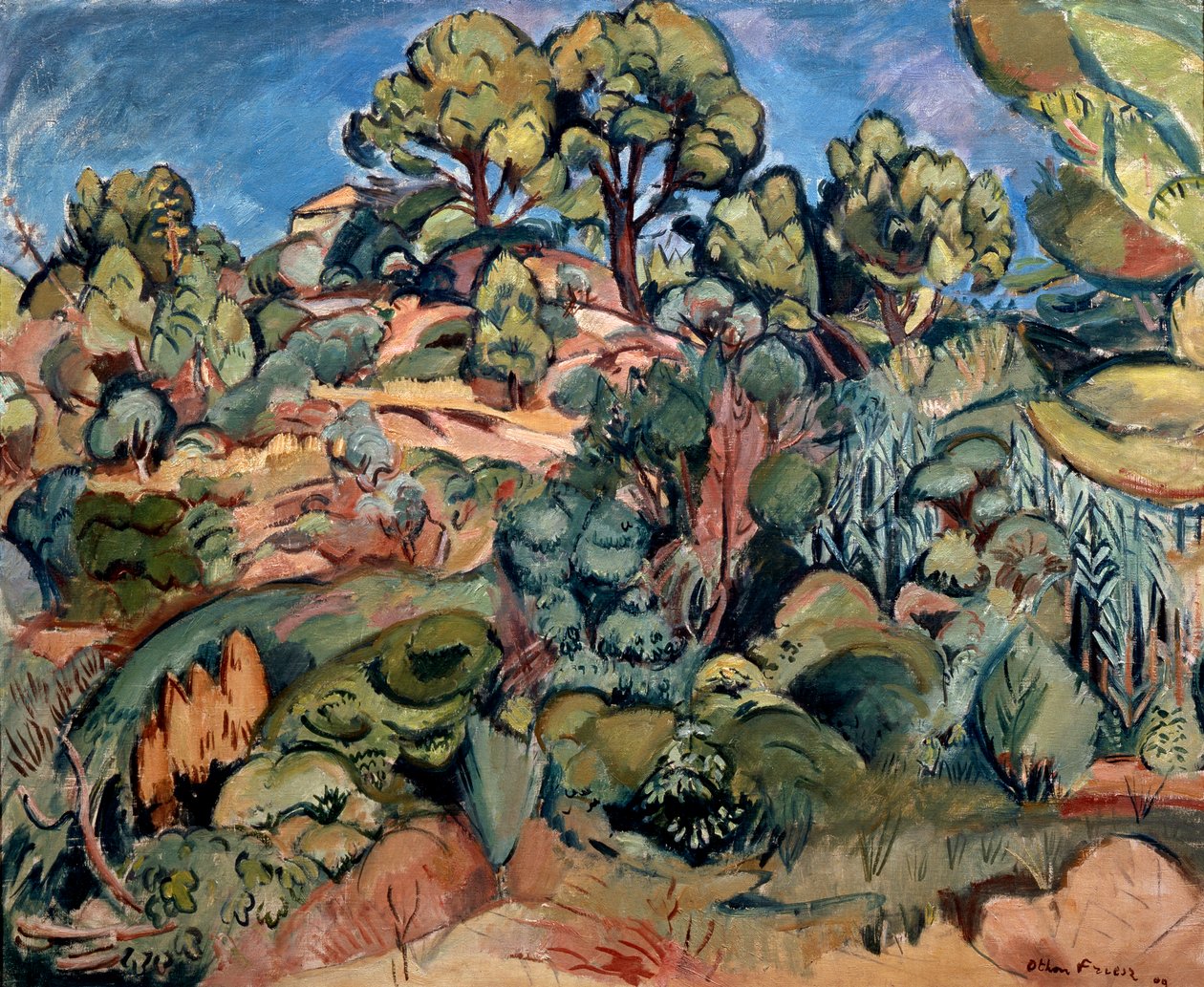 "Träd i Cassis", 1909. av Othon Friesz