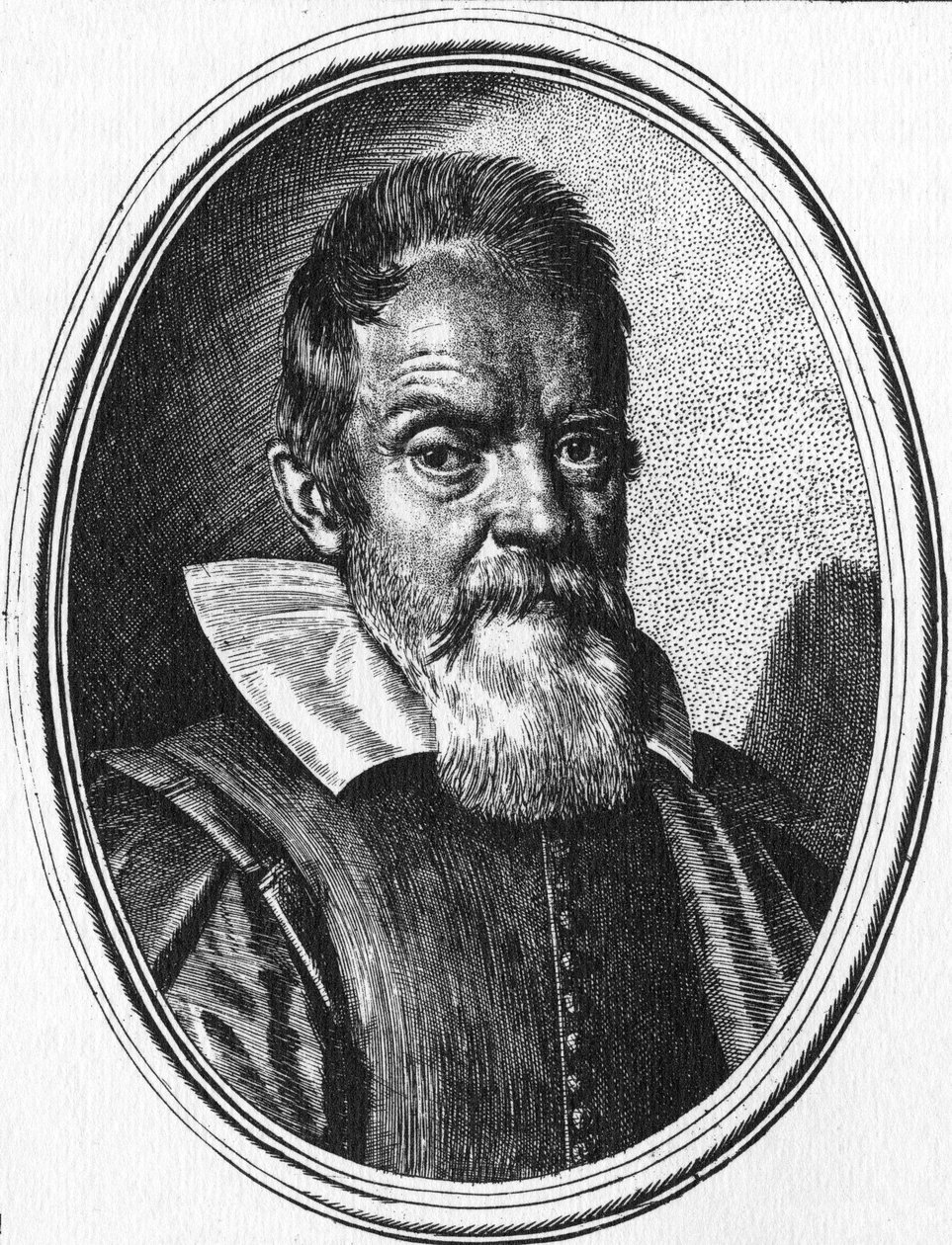 Galileo Galilei (gravyr) av Ottavio (after) Leoni