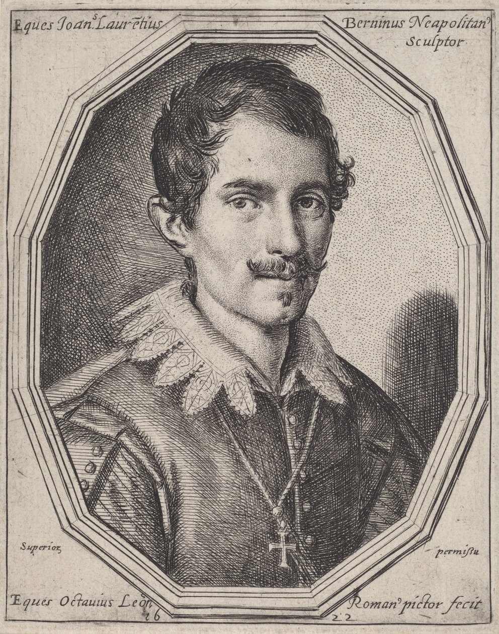 Gianlorenzo Bernini av Ottavio Leoni