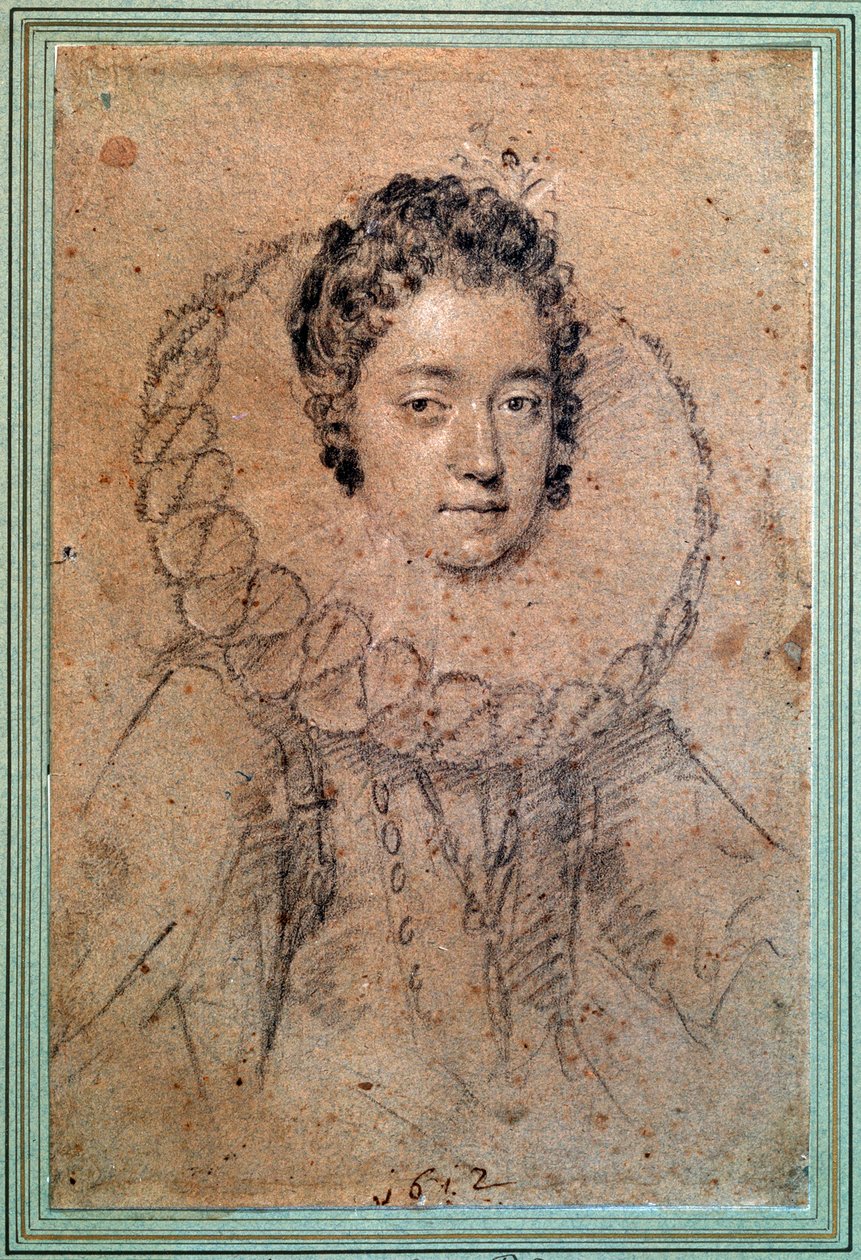 Kvinnoporträtt, 1612. av Ottavio Mario Leoni