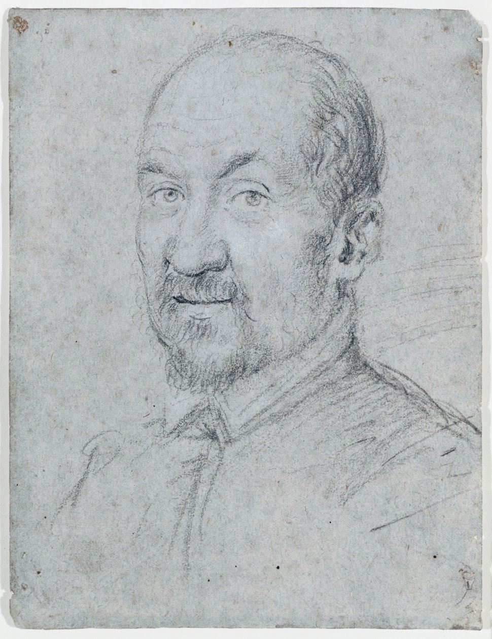 Porträtt av en kyrklig (penna på papper) av Ottavio Mario Leoni