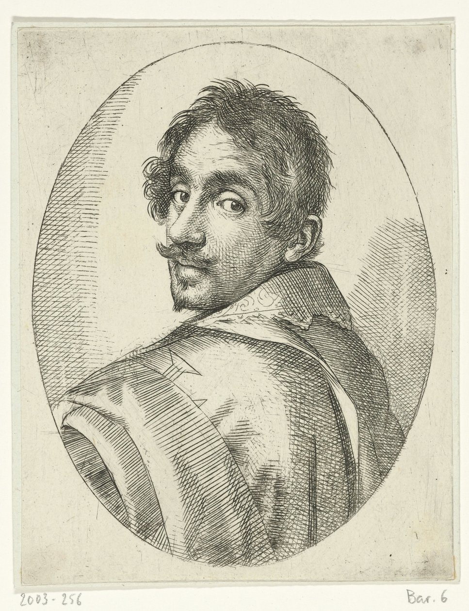 Självporträtt av Ottavio Leonic av Ottavio Mario Leoni