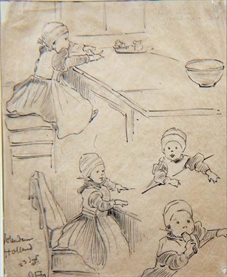 Barnstudier av Ottilia Eva Adelborg