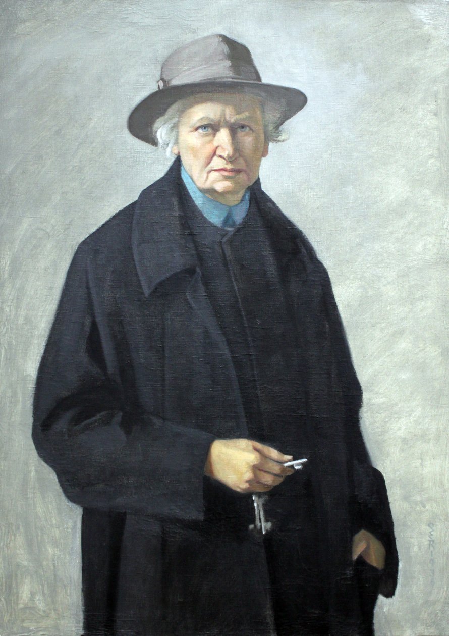 Självporträtt med nycklar av Ottilie Roederstein