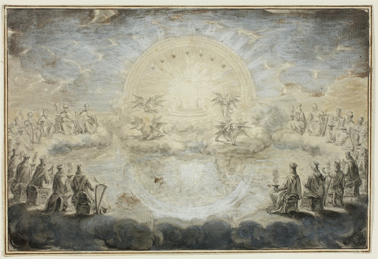 Scen ur Uppenbarelseboken av Ottmar Elliger the Younger