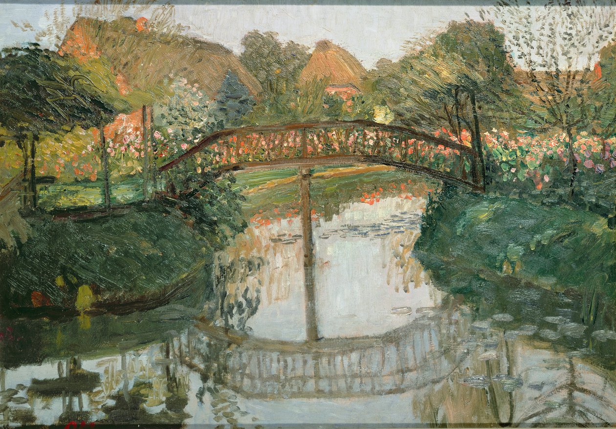 Gårdsträdgårdar, 1908 av Otto Modersohn